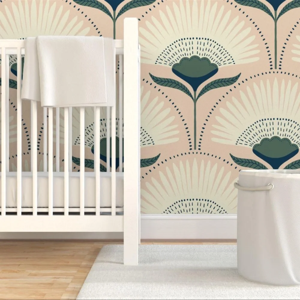 Nwt Exotic Tropical Palm Botanical peel & stick wallpaper 24” x 72”
